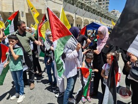 راهپیمایی‌ها در کرانه باختری و اراضی ۴۸ در حمایت از قدس و غزه به درگیری کشید