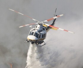 بالگردهای نظامی به کمک آتش‌نشانی تهران می آیند