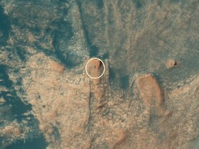 ثبت تصویر جدیدی از مریخ‌نورد کنجکاوی توسط مدارگرد مریخ