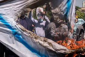 تجمع مردمی در میدان فلسطین به مناسبت شکست رژیم صهیونیستی در برابر مردم فلسطین