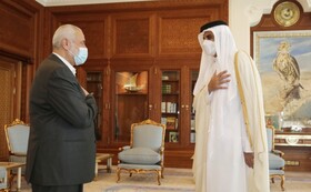 دستور امیر قطر برای اعطای ۵۰۰ میلیون دلار برای بازسازی غزه/ هنیه تشکر کرد
