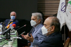 بازدید نوبخت از تمرین تیم ملی کشتی و دیدار با روسای فدراسیون‌های المپیکی