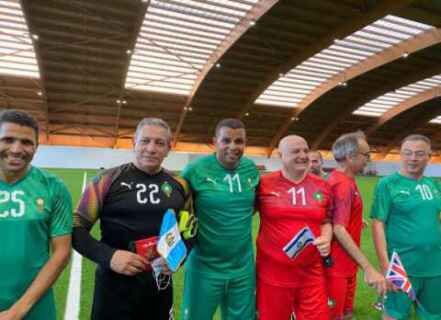 مشارکت سفیر رژیم صهیونیستی در مراکش در یک مسابقه فوتبال دوستانه