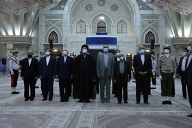 تجدید بیعت ظریف و مدیران وزارت خارجه با آرمان‌های امام خمینی (ره)