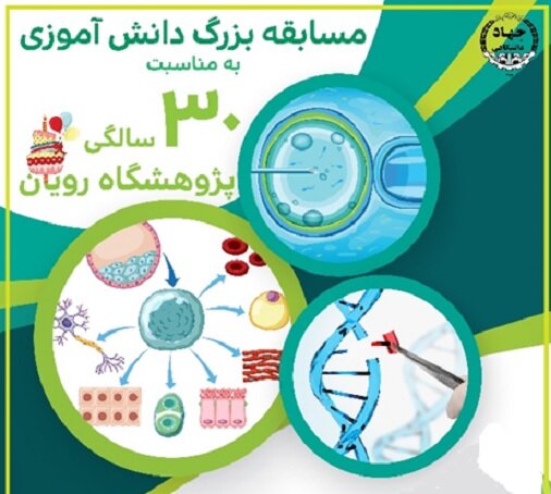 برندگان مسابقه ملی دانش‌آموزی پژوهشگاه رویان معرفی شدند