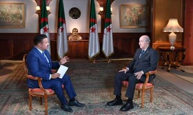 حمایت رئیس جمهور الجزایر از مساله فلسطین/موضع الجزایر درباره صحرای غربی ثابت است
