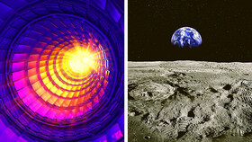 توانایی خارق‌العاده تولید انرژی یک برخورد دهنده هادرونی در کره ماه