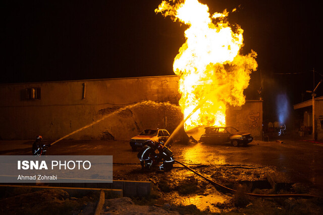 آتش‌سوزی کارگاه تراشکاری در قزوین یک مصدوم برجای گذاشت