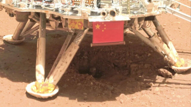 حفره‌ ایجاد شده توسط مریخ‌نورد چین مشکل‌ساز شد!
