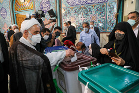 حضور علیاکبر ناطقنوری در انتخابات ۱۴۰۰ - حسینیه ارشاد