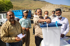 صندوق سیار شماره ۱۱ روستایی در استان سمنان - انتخابات ۱۴۰۰