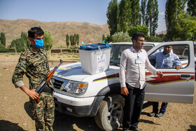صندوق سیار شماره ۱۱ روستایی در استان سمنان - انتخابات ۱۴۰۰