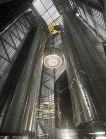 آماده‌سازی پیشرانه "سوپر هوی" برای اولین سفر "استارشیپ" به مدار