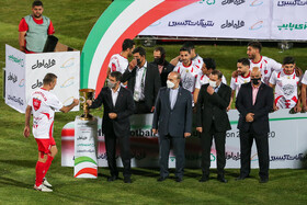 جشن قهرمانی تیم پرسپولیس در سوپرجام فوتبال ایران