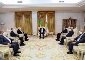 دیدار هنیه با رئیس جمهوری موریتانی