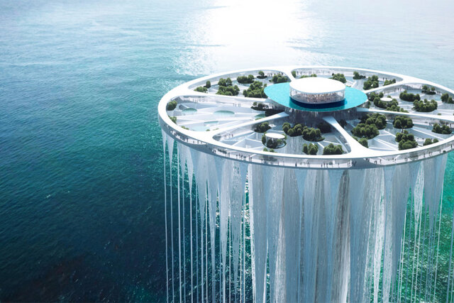 طراحی برج آسمانی معلق در چین