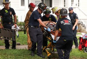 مصدومیت ۵ کارگر در حادثه ریزش ساختمان در واشنگتن