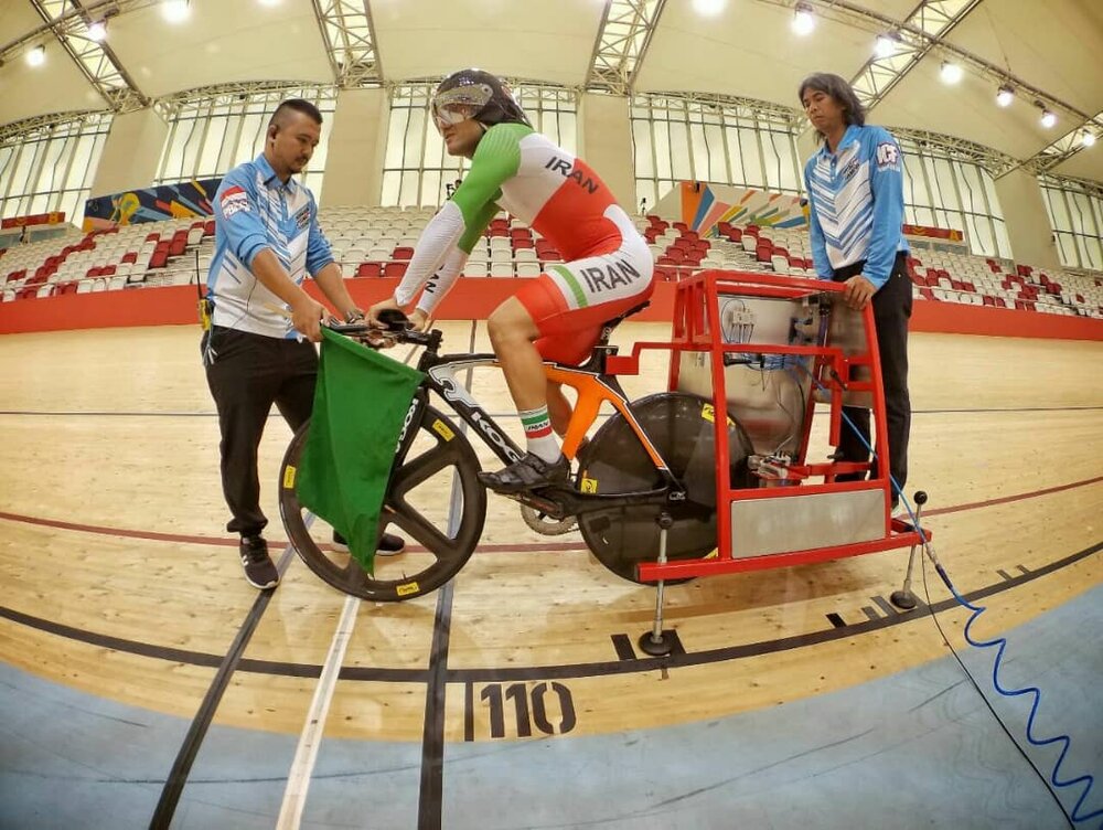 شروع تمرینات تنها نماینده دوچرخه سوار اعزامی به پارالمپیک در پیست آزادی پس از ۲ سال
