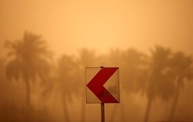 جولان طوفان شن با سرعت ۱۰۸ کیلومتر بر ساعت در زابل/ دید افقی به ۵۰۰ متر رسید