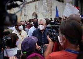 رئیس جمهوری کوبا: برخی از معترضان مورد حمایت واشنگتن هستند