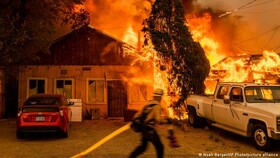 گسترش آتش‌سوزی‌های جنگلی در آمریکا