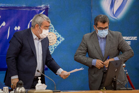 عبدالرضا رحمانی فضلی، وزیر کشور در جلسه کمیته کرونا