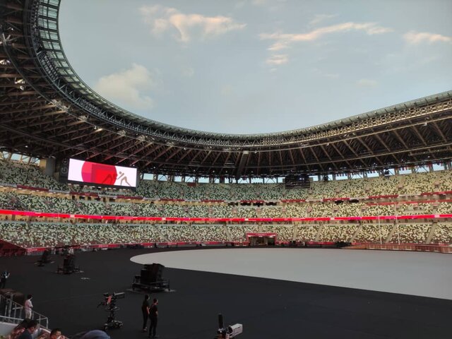 حال و هوای محل افتتاحیه المپیک/ از جای خالی تماشاگران تا عکس سوباسا+ تصاویر