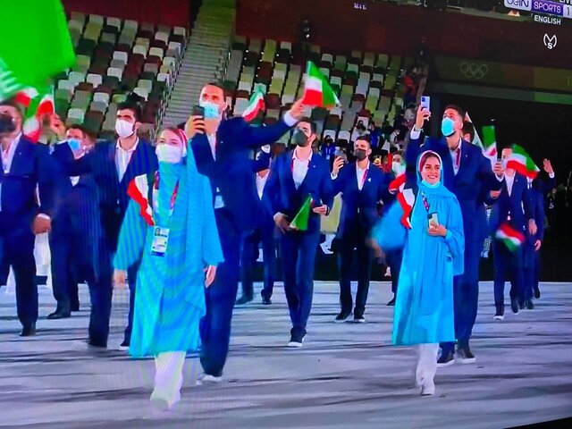 لباس المپیک عکس ایرانیان در المپیک عکس المپیک طراحی لباس المپیک رژه المپیک المپیک 2020 توکیو اخبار المپیک