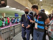 بازدید باخ از رقابت‌های تیراندازی بازی‌های المپیک توکیو
