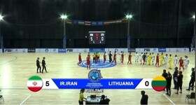 پیروزی پرگل تیم ملی فوتسال ایران مقابل میزبان جام جهانی