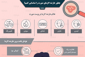 اینفوگرافیک / چطور عارضه اگزمای صورت را شناسایی کنیم؟