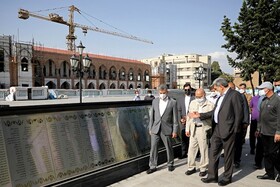 بازدید چمران از پروژه ساماندهی میدان امام خمینی (ره) و یادمان شهدا با همراهی حناچی