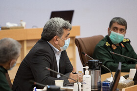 پیروز حناچی، شهردار تهران در جلسه قرارگاه عملیاتی ستاد ملی مقابله با کرونا
