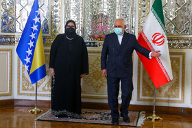 دیدار بیسرا تورکویچ وزیر امور خارجه بوسنی و هرزگوین با محمدجواد ظریف