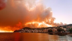 گسترش آتش سوزی بزرگِ "کالدور" در غرب آمریکا