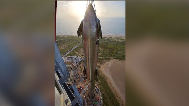 "استارشیپ" تبدیل به بلندترین موشک جهان شد+تصاویر