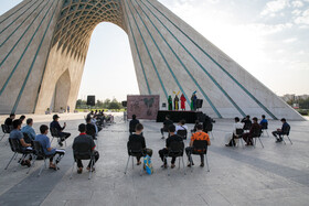 مراسم تعزیه در میدان آزادی