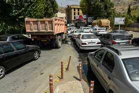 مسدودسازی ورودی جاده <a href='https://sayeb.ir/tag/%da%86%d8%a7%d9%84%d9%88%d8%b3'>چالوس</a> پس از آغاز طرح منع تردد تعطیلات کرونایی