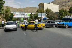 مسدودسازی ورودی جاده چالوس پس از آغاز منع تردد