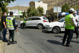 مسدودسازی ورودی جاده چالوس پس از آغاز منع تردد