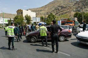 مسدودسازی ورودی جاده چالوس پس از آغاز منع تردد