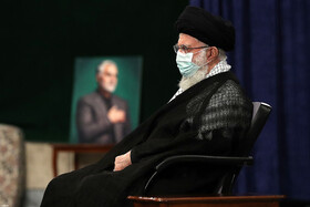 مراسم عزاداری شب هشتم ماه محرم الحرام با حضور مقام معظم رهبری