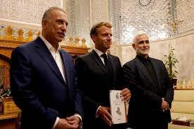 توییت عربی ماکرون درباره بازدید از کاظمین توییت عربی ماکرون درباره بازدید از کاظمین