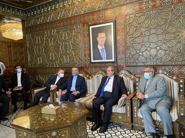 دیدار امیرعبداللهیان با وزیر خارجه سوریه