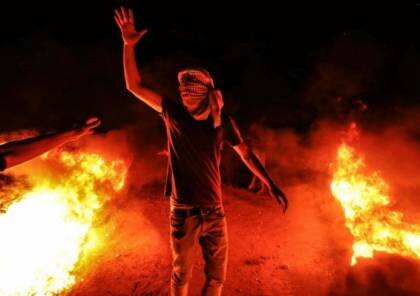 ادامه فعالیت‌های خشم شب در شرق غزه/ ۶ فلسطینی زخمی شدند