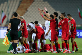 دیدار تیمهای فوتبال ایران و سوریه در مرحله نهایی انتخابی جام جهانی قطر