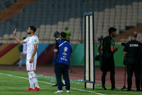 علیرضا جهانبخش زننده تنها گل ایران در دیدار با سوریه در مرحله نهایی انتخابی جام جهانی قطر