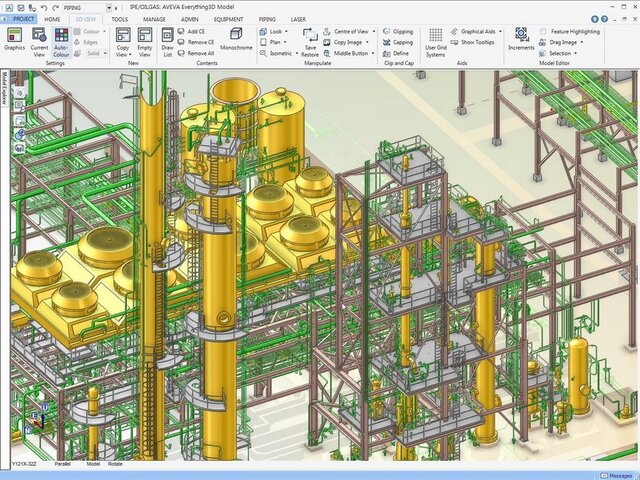 آموزش اصول طراحی PIPING و نرم‌افزار AVEVA PDMS