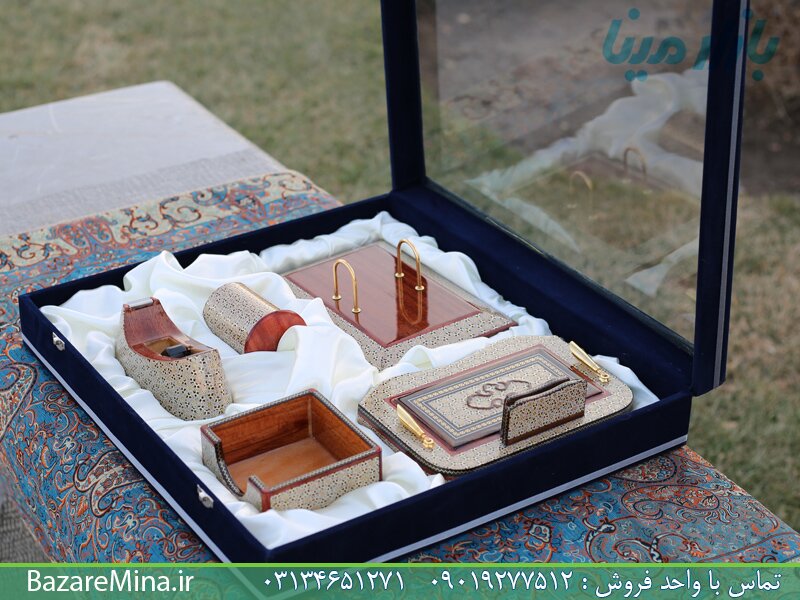 خرید هدایای تبلیغاتی خاتم کاری اصفهان با قیمت ارزان از بازار مینا