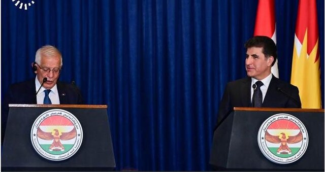 بورل در دیدار با بارزانی: ناتو قصد دارد دومین قرارگاه خود را در اربیل باز کند